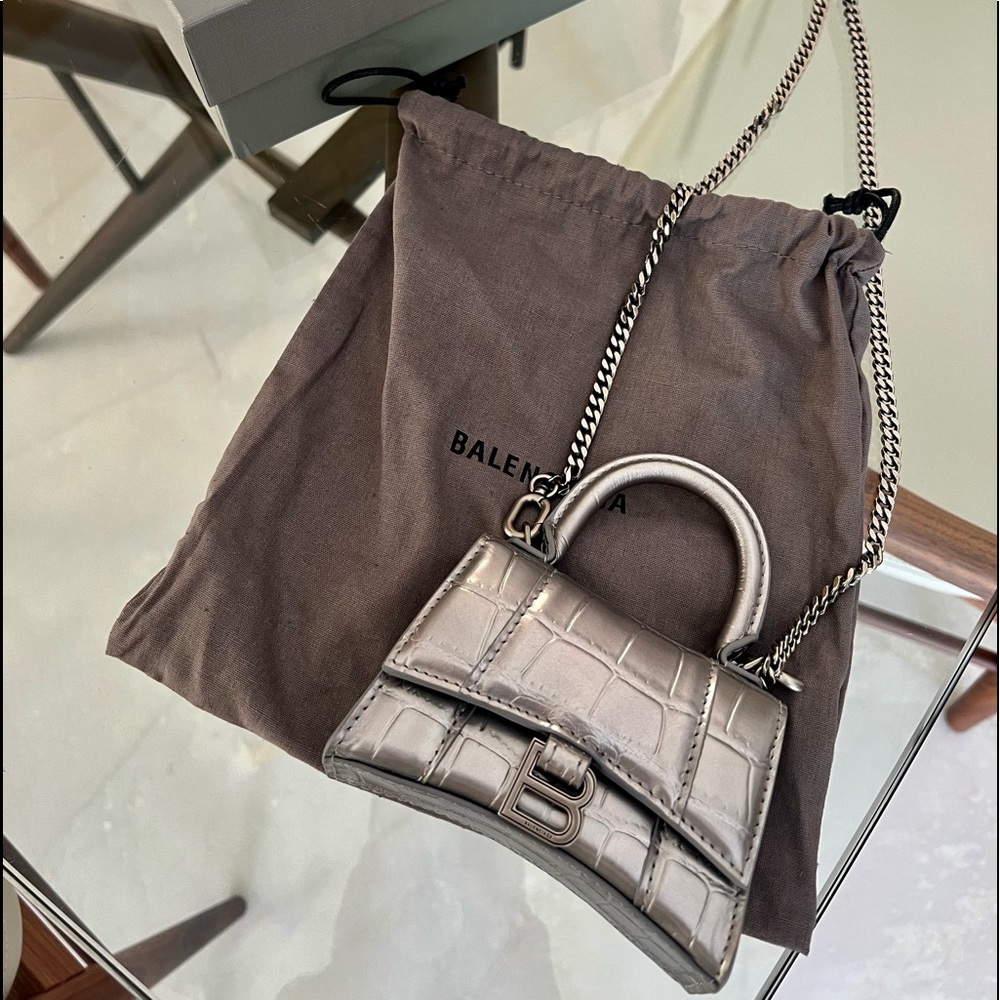 Balenciaga mini hourglass bag